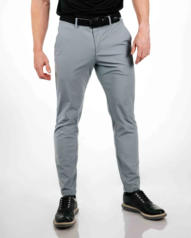 Primo Light Gray Traditional Pants Modern Men's Geometric