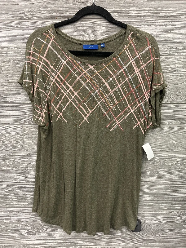 Top Short Sleeve By Apt 9 In Green, Size: M Refined Men's European