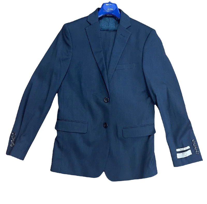 BOYS SLIM FIT BIRDSEYE SUIT - NAVY Bohemian Men's Free