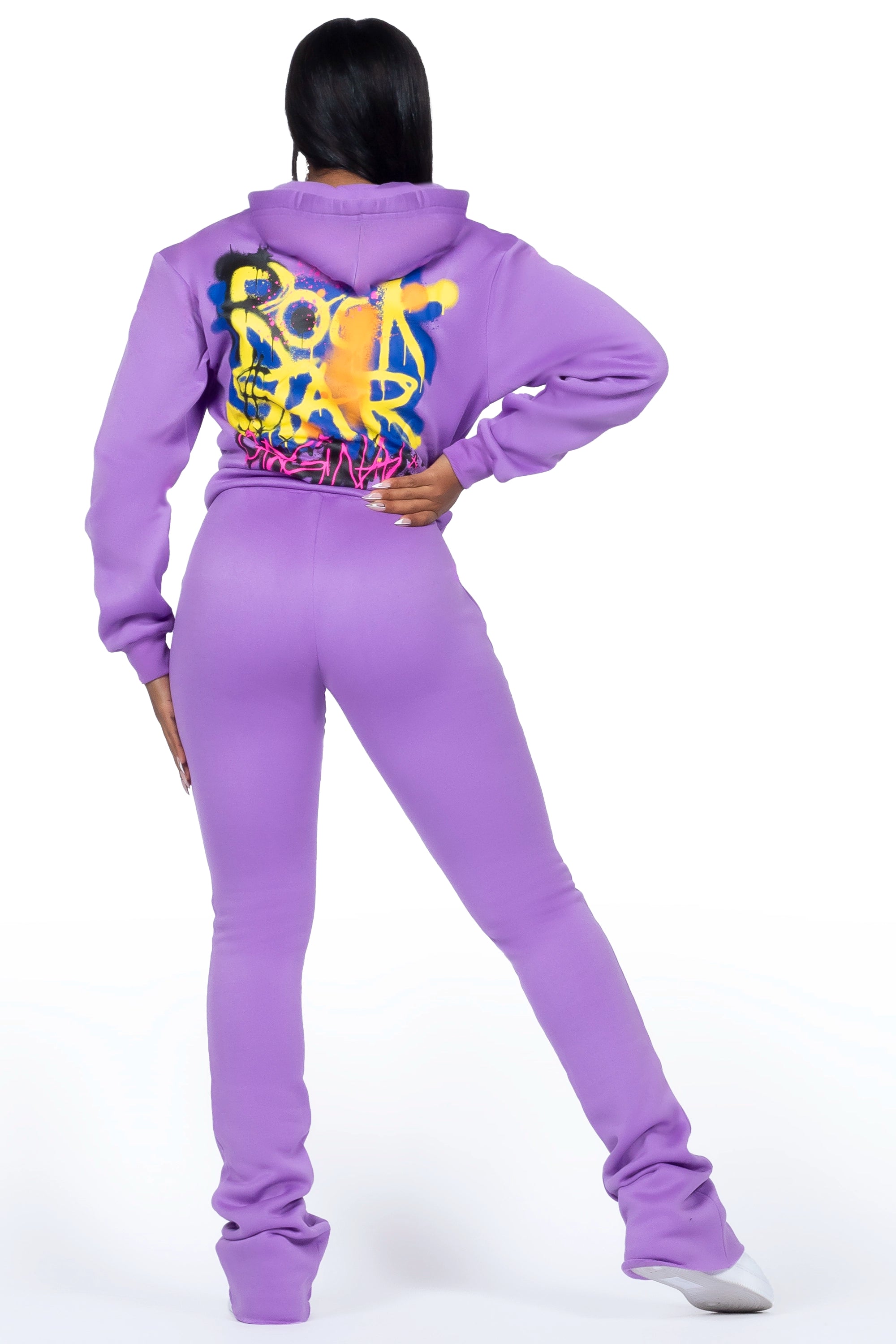 Passion Purple Zip Up Super Stacked Trackset Tailored