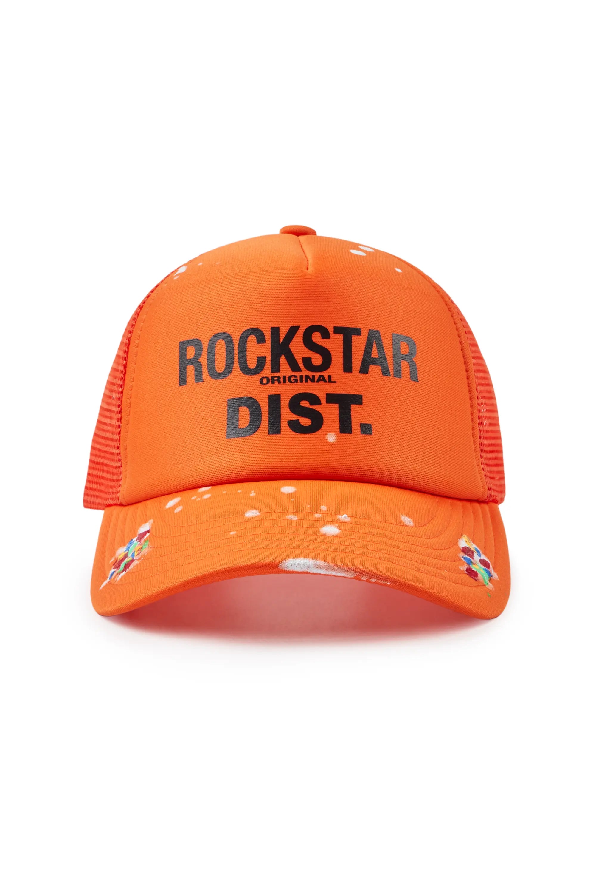 Neptune Orange Trucker Hat Sleek Men's Contemporary 