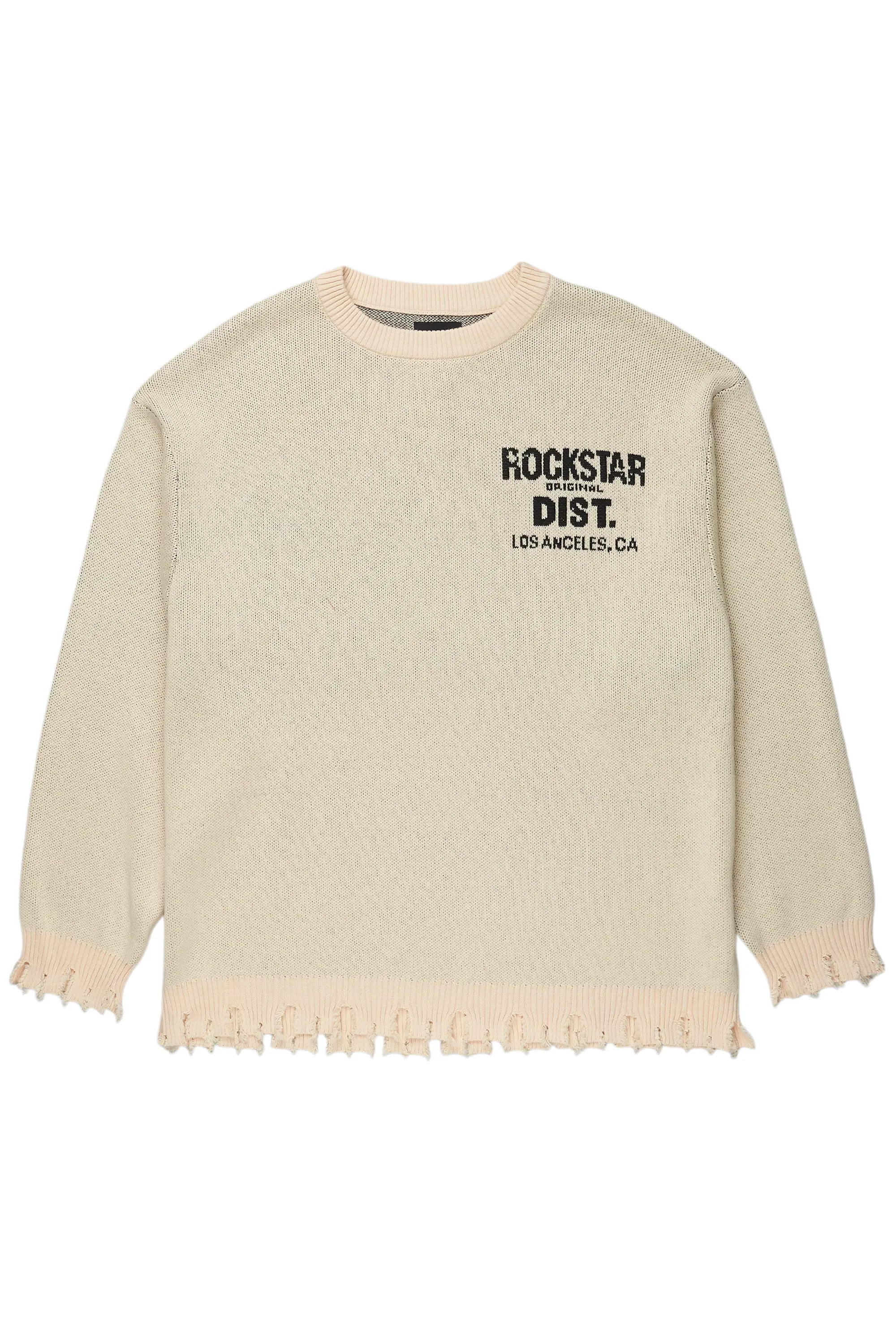 Lake Beige Knit Sweater Organic