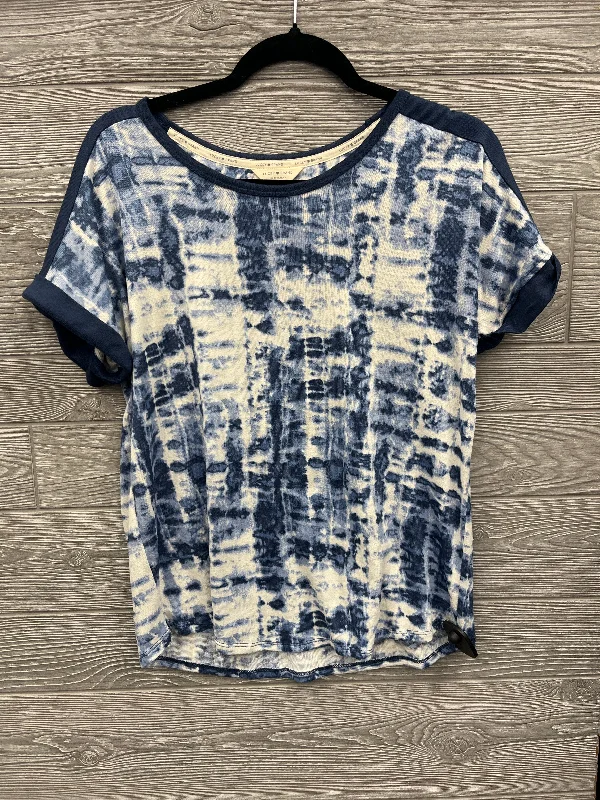 Top Short Sleeve By Lucky Brand In Blue, Size: M Elegant Men's Cashmere