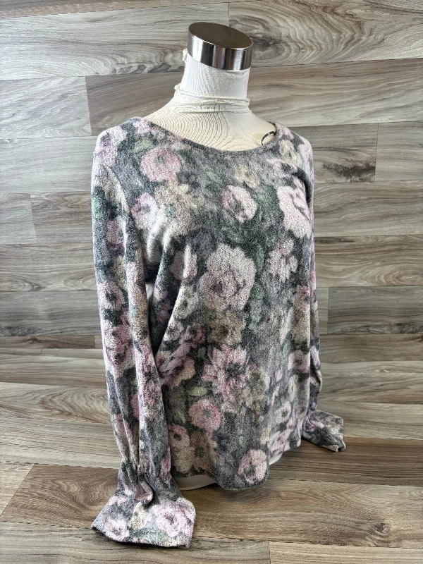 Top Long Sleeve By Clothes Mentor In Green & Pink, Size: M Artistic Men's Avant