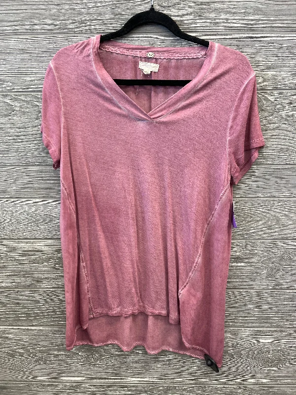 Top Short Sleeve By Cupio In Pink, Size: S Classic Men's Pin