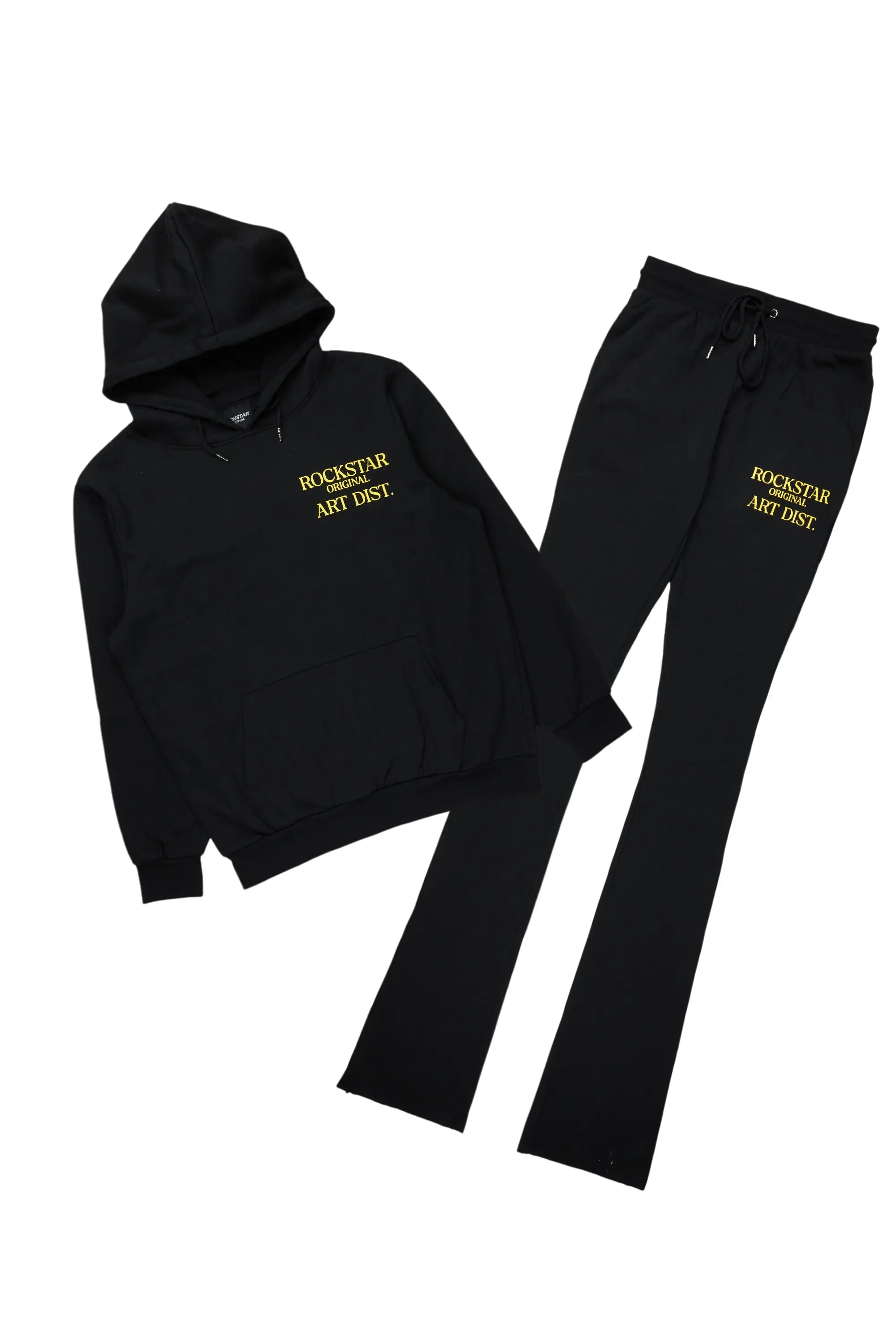 Briggs Black Hoodie/Super Stacked Flare Track Set Artistic Men's Hand