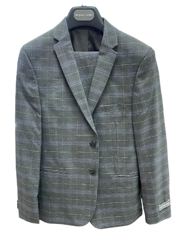 BOYS CLASSIC MICHAEL KORS SUIT - GREY/BLUE Cclassic Men's Tweed