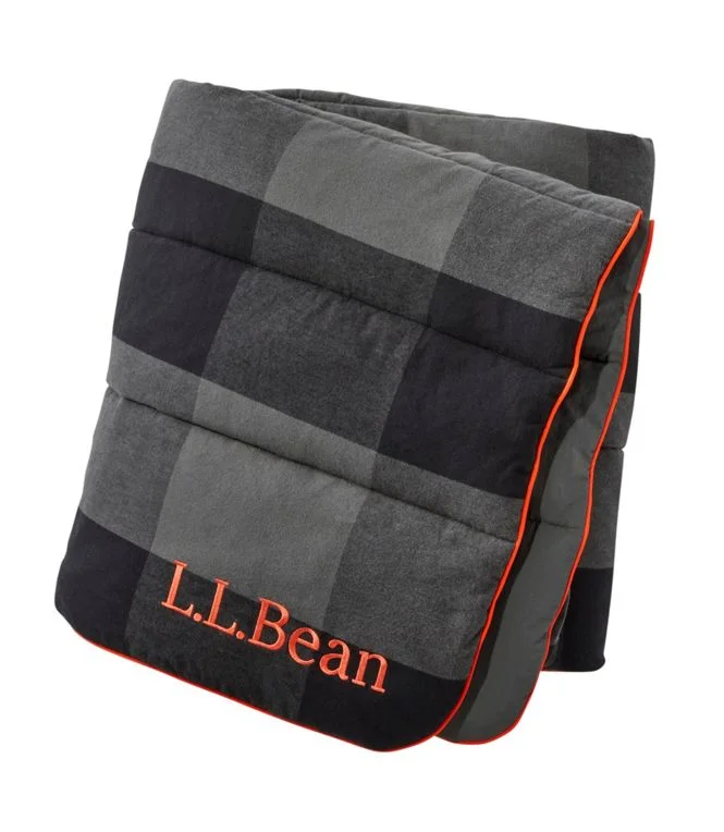 L.L.Bean Flannel Camp Blanket Trendy Men's Scandinavian