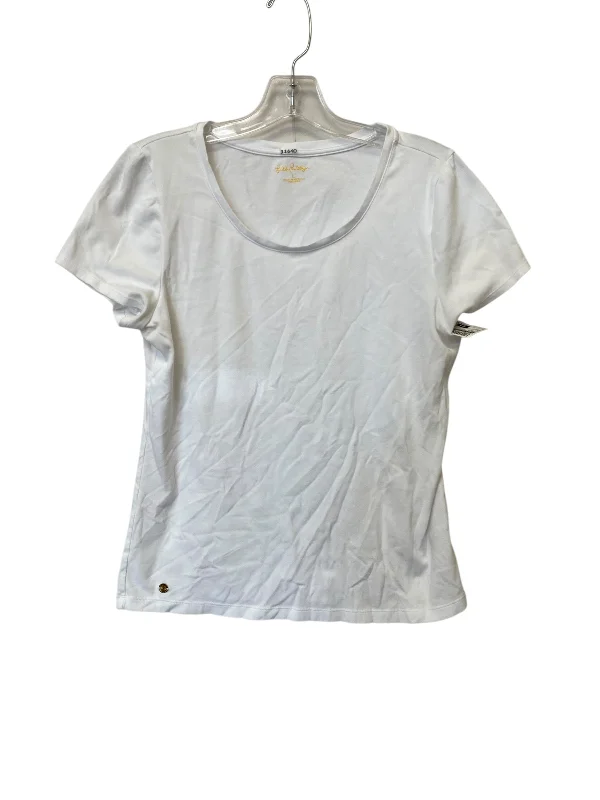 Top Short Sleeve Basic By Lilly Pulitzer In White, Size: L Tough Men's Military