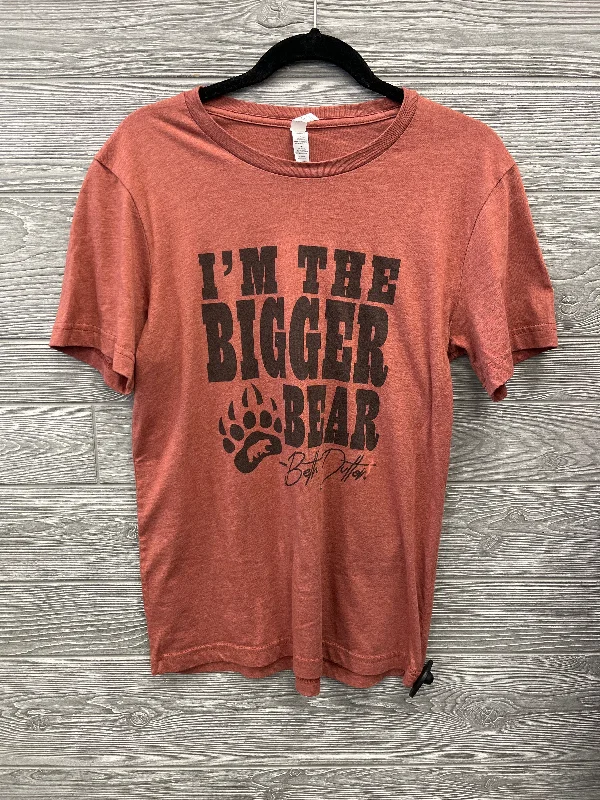 Top Short Sleeve By Clothes Mentor In Brown, Size: M Tough Men's Tactical