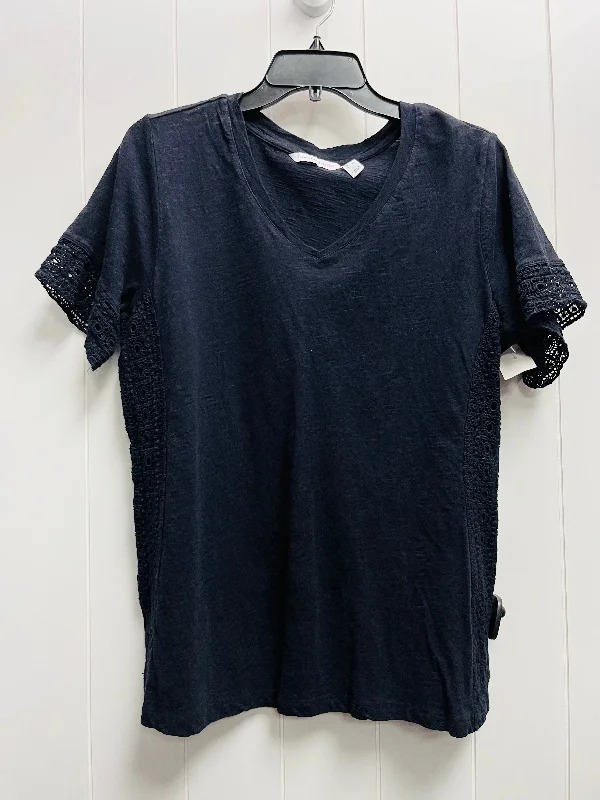Top Short Sleeve By Isaac Mizrahi Live Qvc In Black, Size: L Earthy Men's Hemp