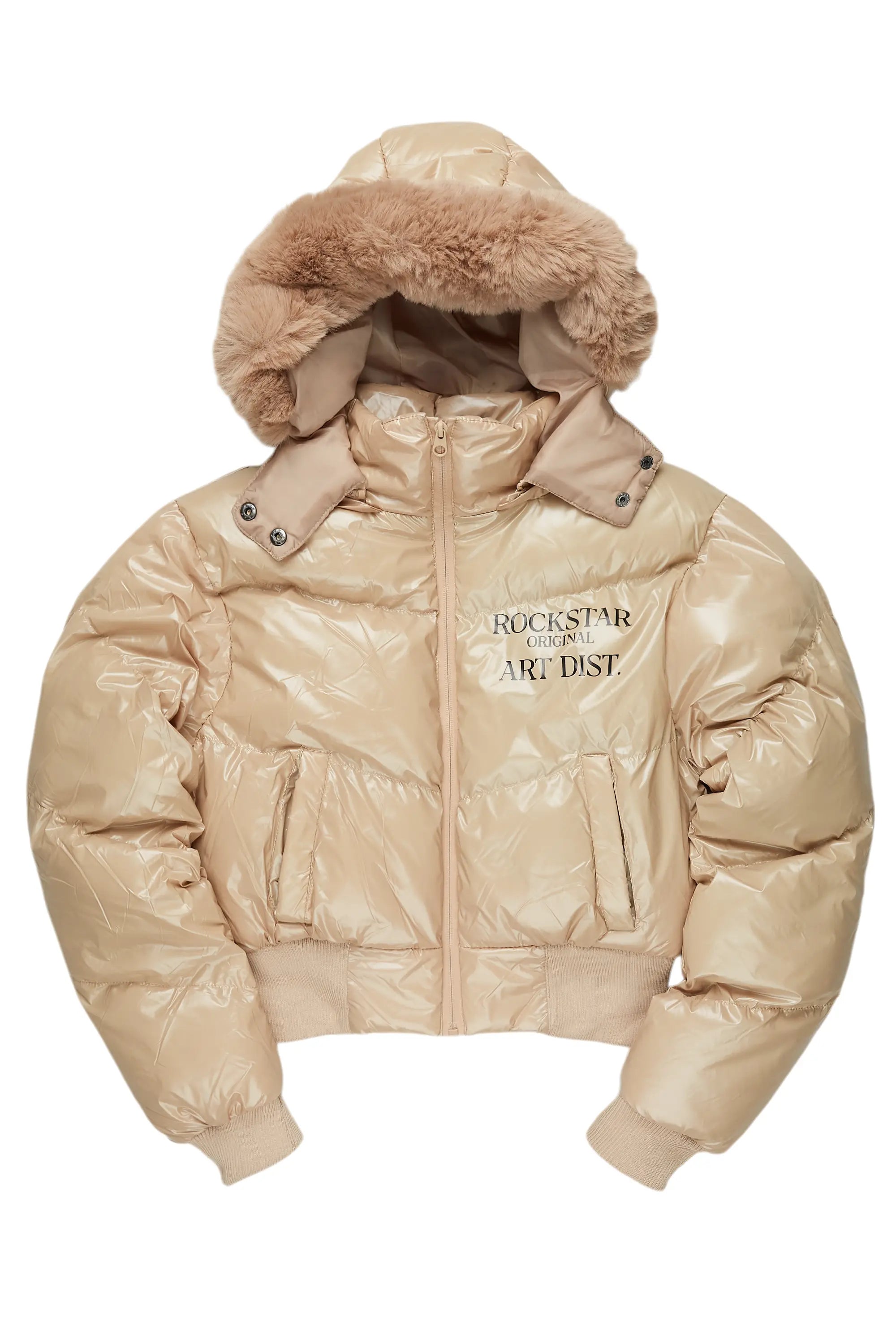 Destina Tan Puffer Jacket Masculine Men's Thick