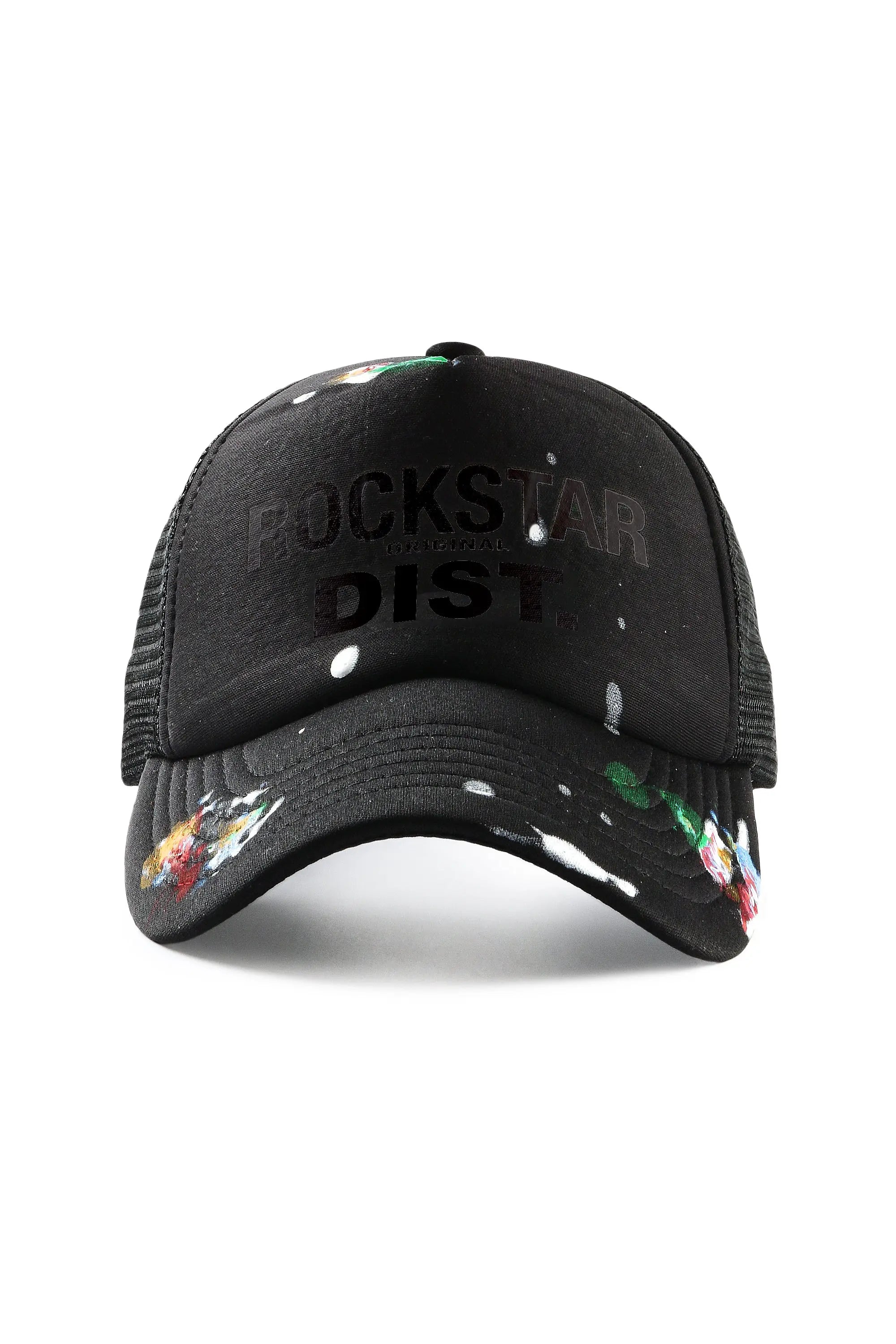 Neptune Black/Black Trucker Hat Monochromatic Office Style