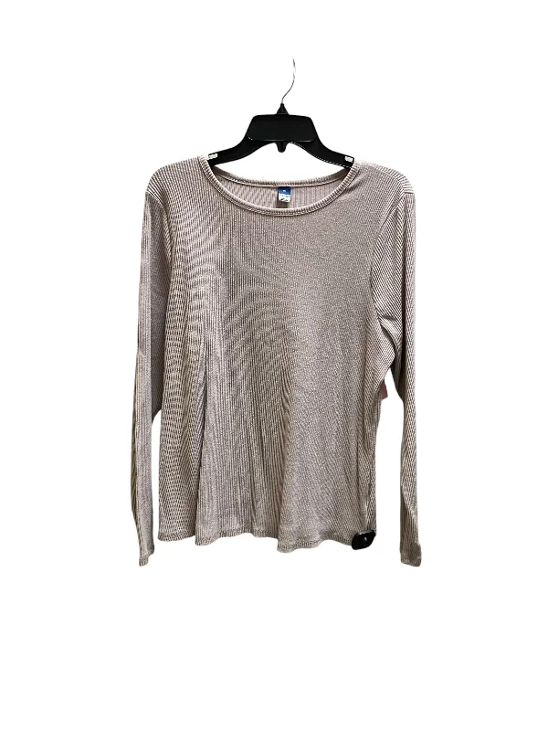 Top Long Sleeve Basic By Old Navy In Pink, Size: 2x Sporty Men's Athleisure 