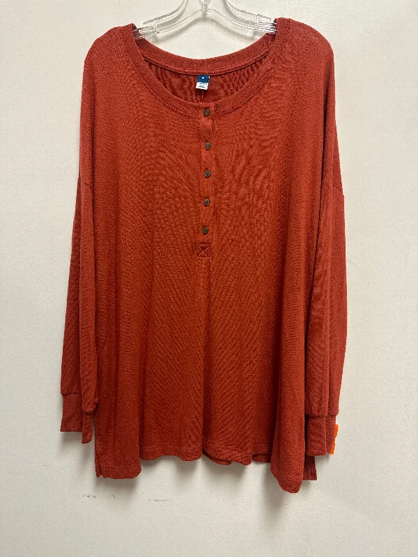 Tunic Long Sleeve By Old Navy In Orange, Size: Xl Dapper Men's Bow