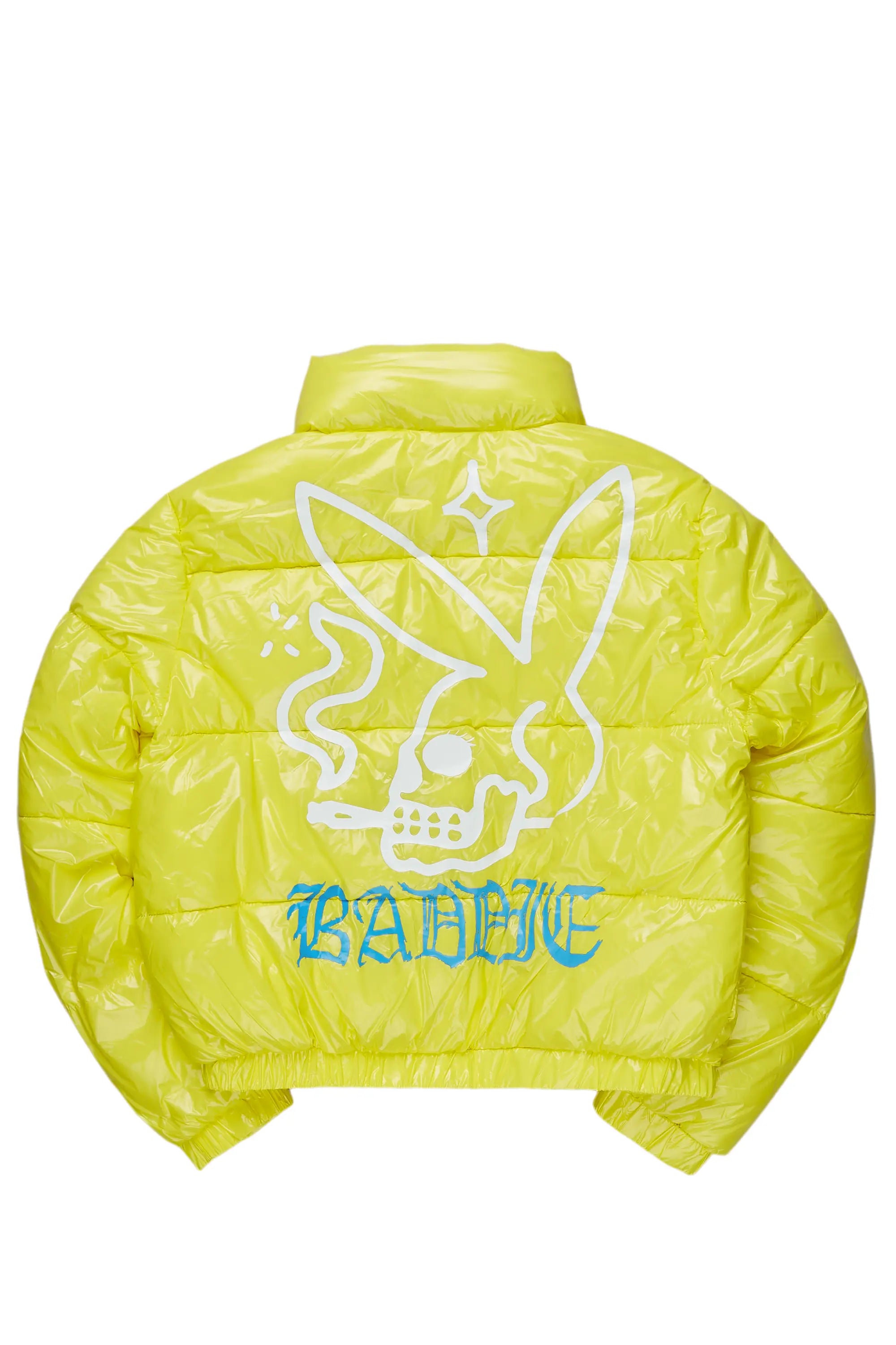 Bremissia Yellow Puffer Jacket Organic