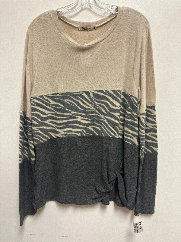 Top Long Sleeve By Clothes Mentor In Brown, Size: Xl Elegant Men's Cashmere