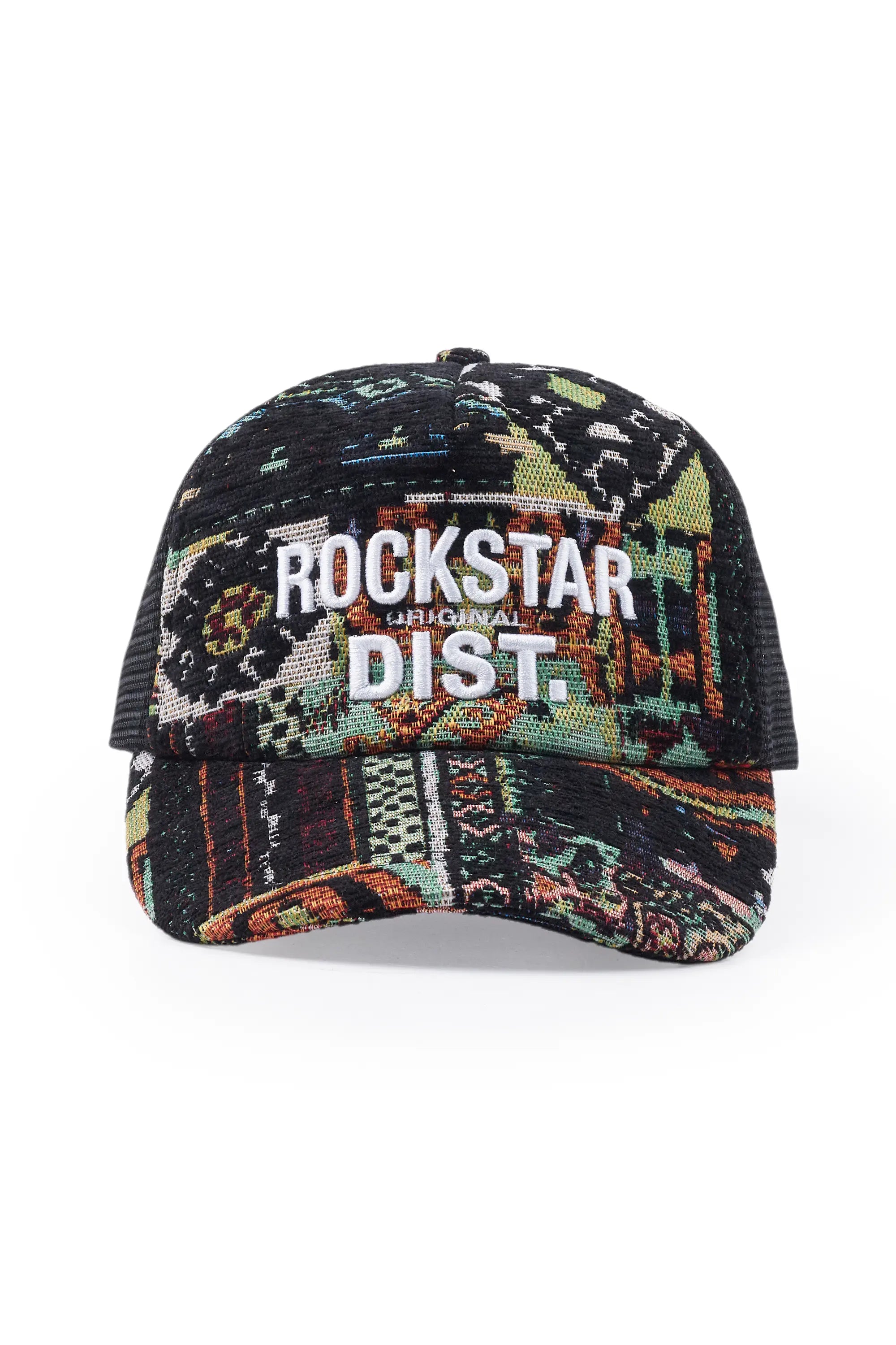 Ayami Green Tapestry Trucker Hat Casual Men's Short