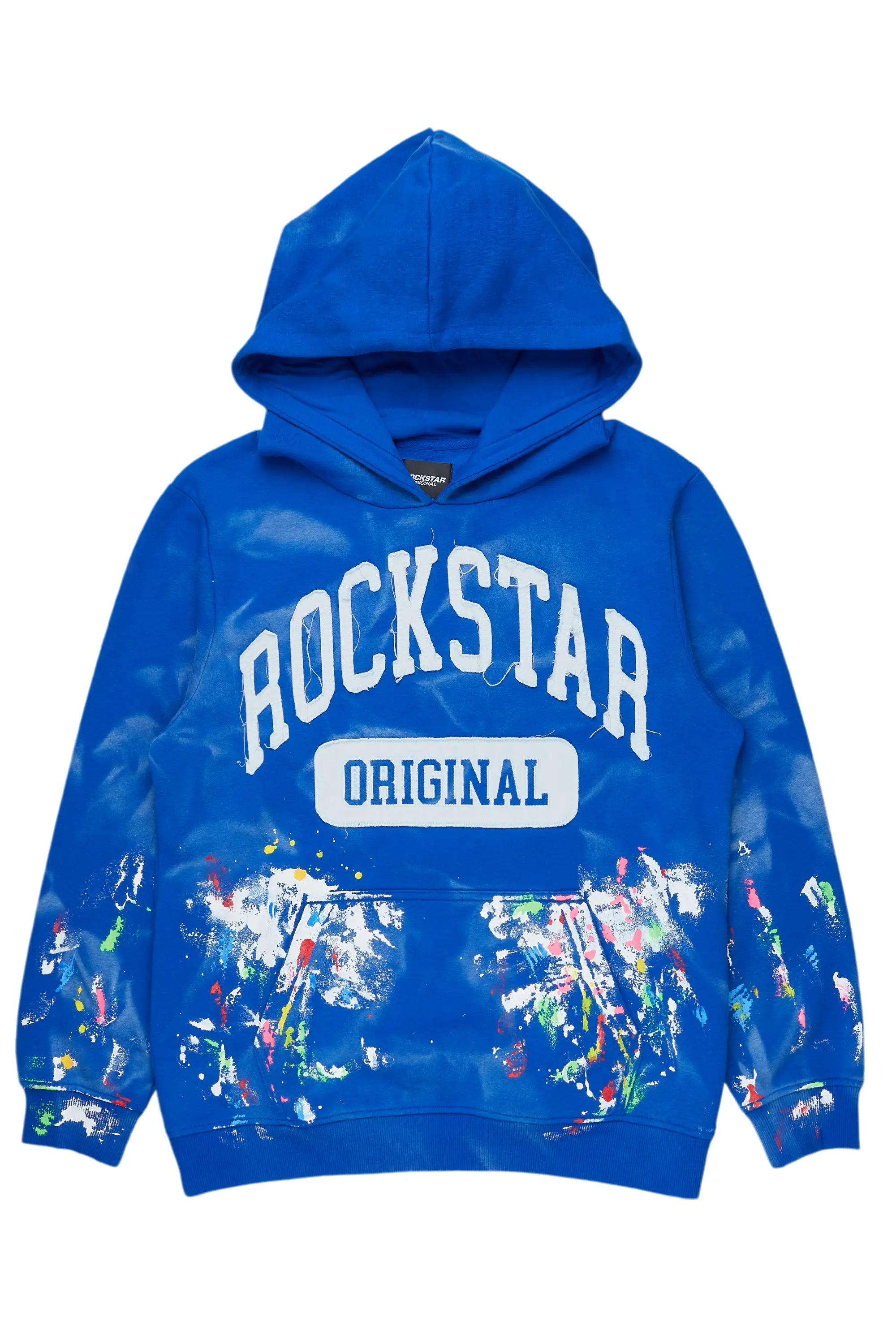 Balta Royal Blue Graphic Painter Hoodie Edgy Men's Punk