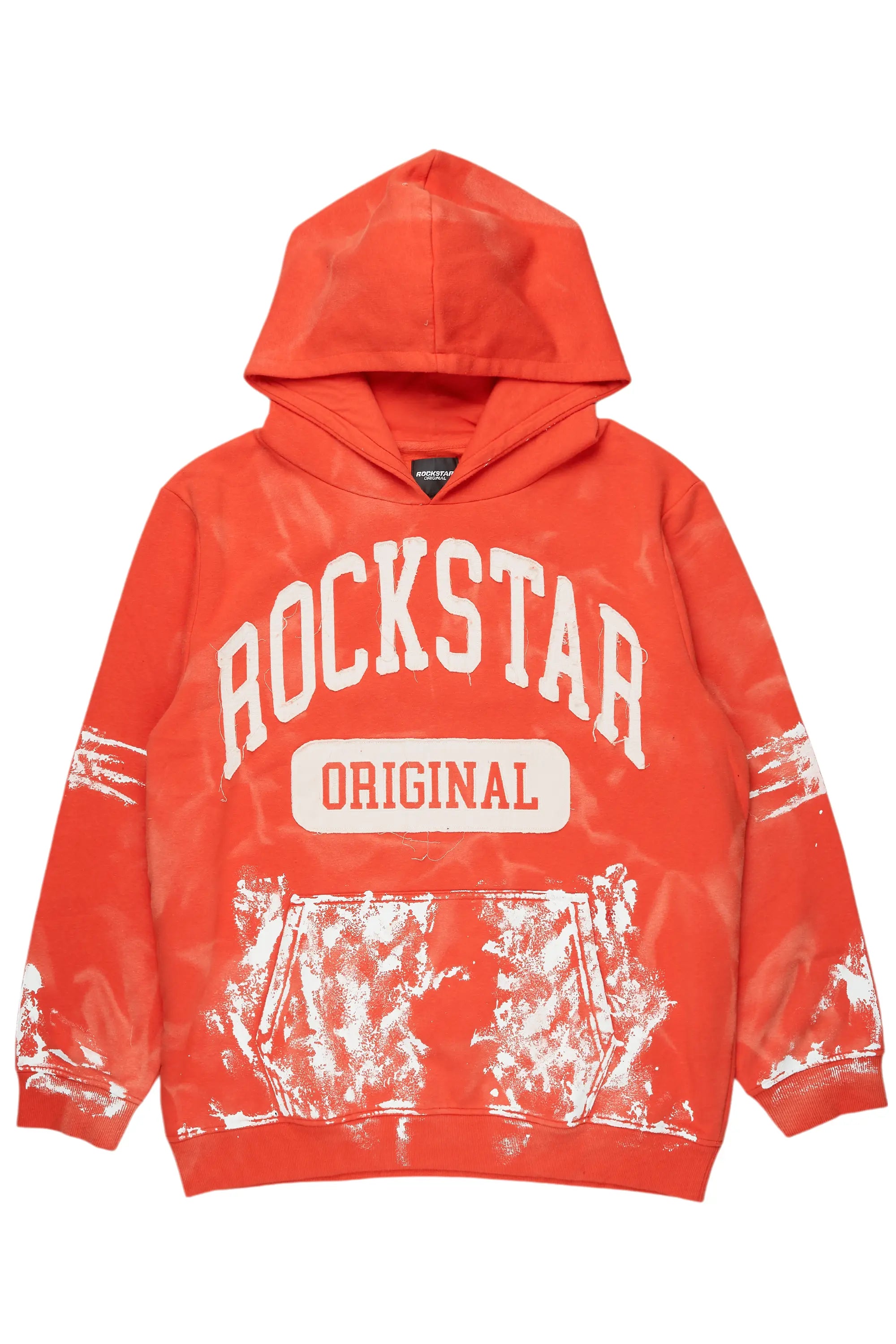 Karlo Orange Graphic Painter Hoodie Practical Men's Multi