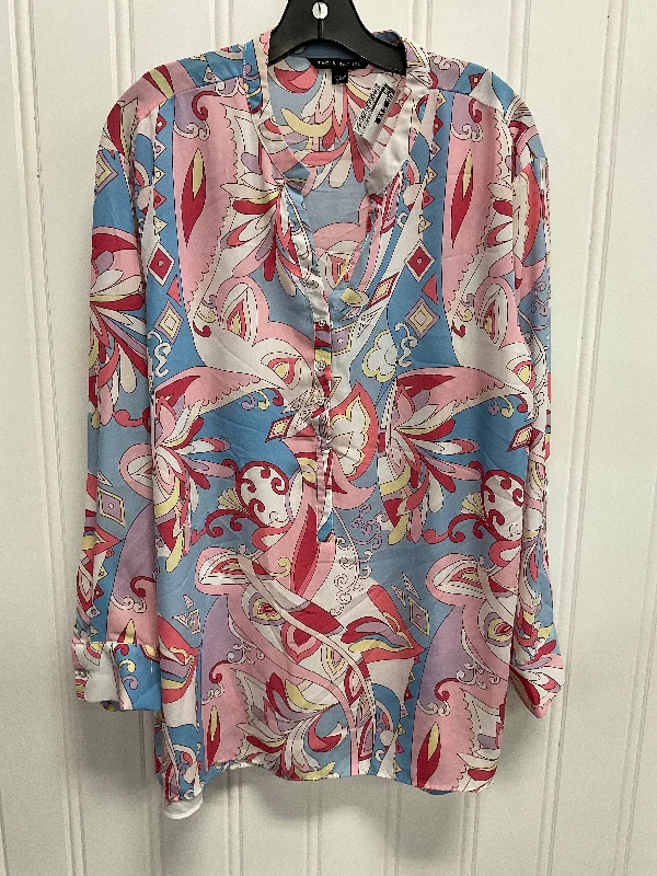 Tunic Long Sleeve By Zac And Rachel In Multi-colored, Size: L Practical Men's Quick