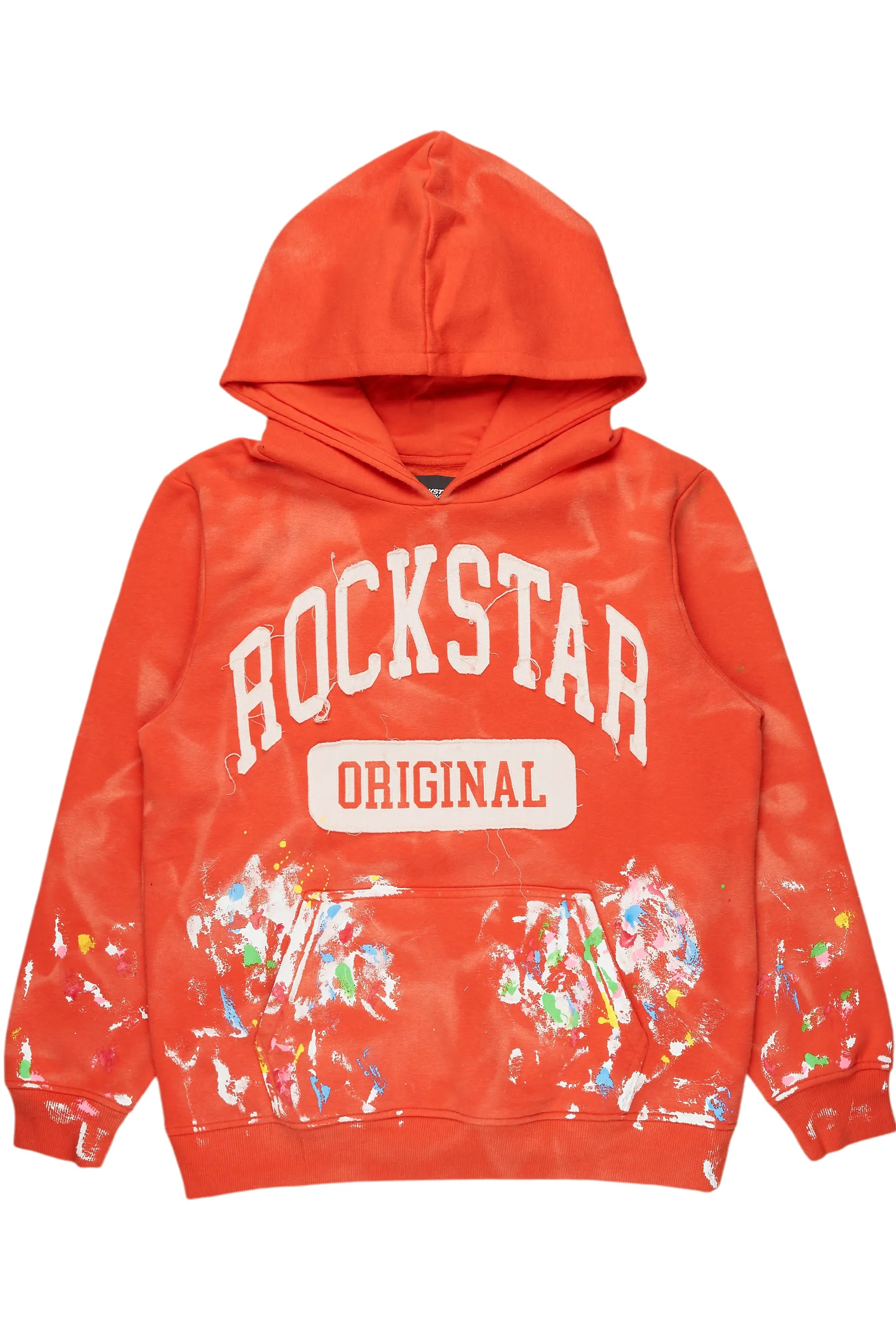 Balta Orange Graphic Painter Hoodie Monochromatic All