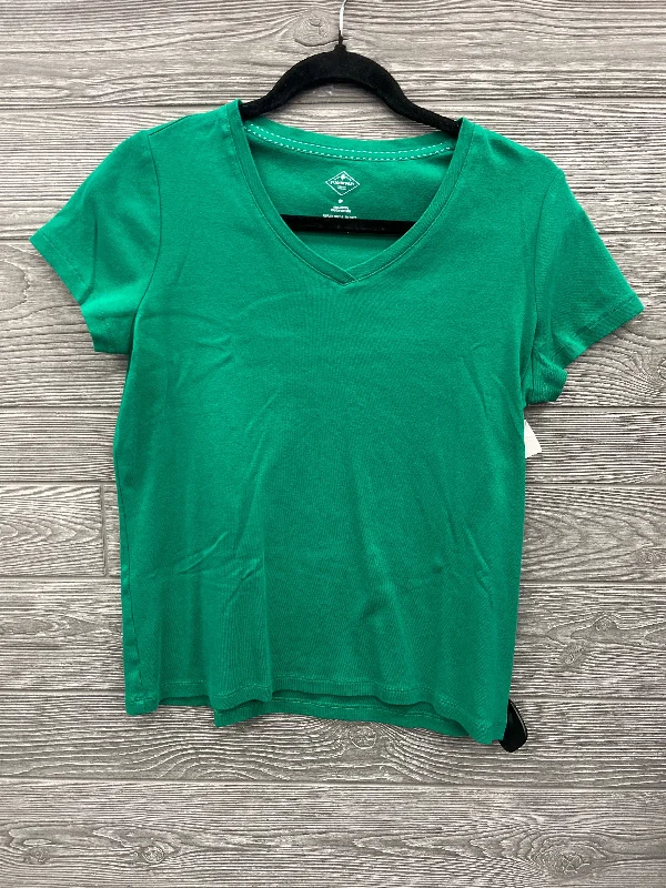 Top Short Sleeve Basic By St Johns Bay In Green, Size: M Artistic Men's Avant