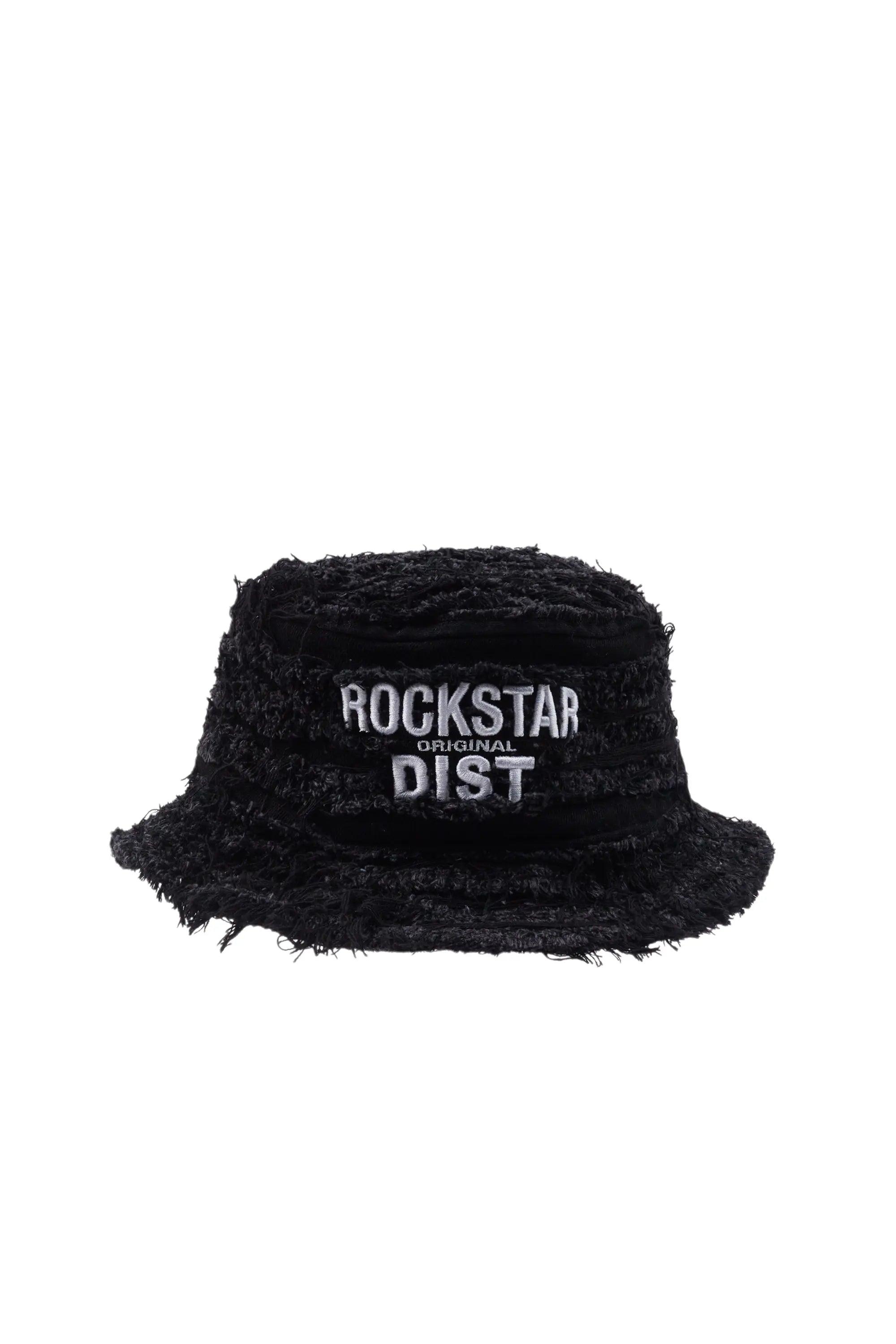 Boys Abi Black Distressed Bucket Hat Traditional Men's Wool