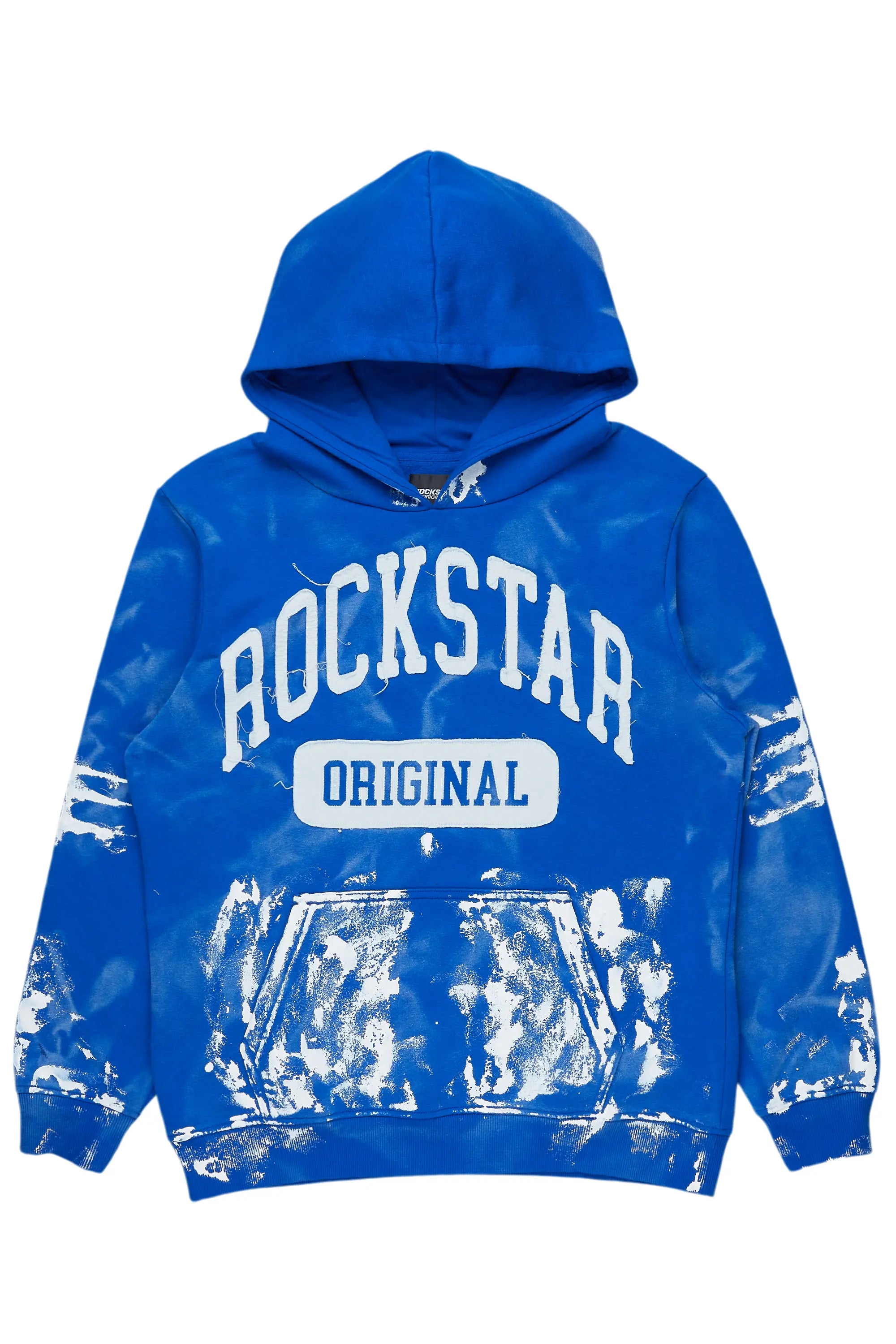 Karlo Royal Blue Graphic Painter Hoodie Monochromatic All