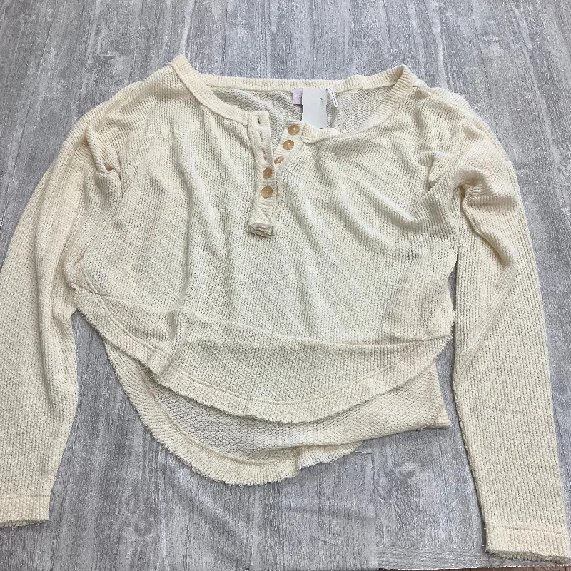 Top Long Sleeve By out from under In Cream, Size: Xs Confident Men's High