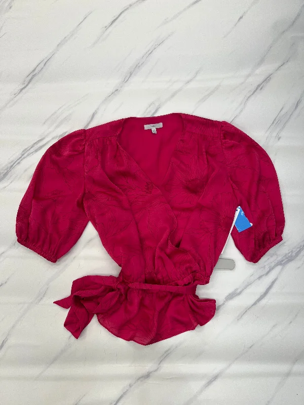 Top Short Sleeve By Joie In Pink, Size: Xs Laid