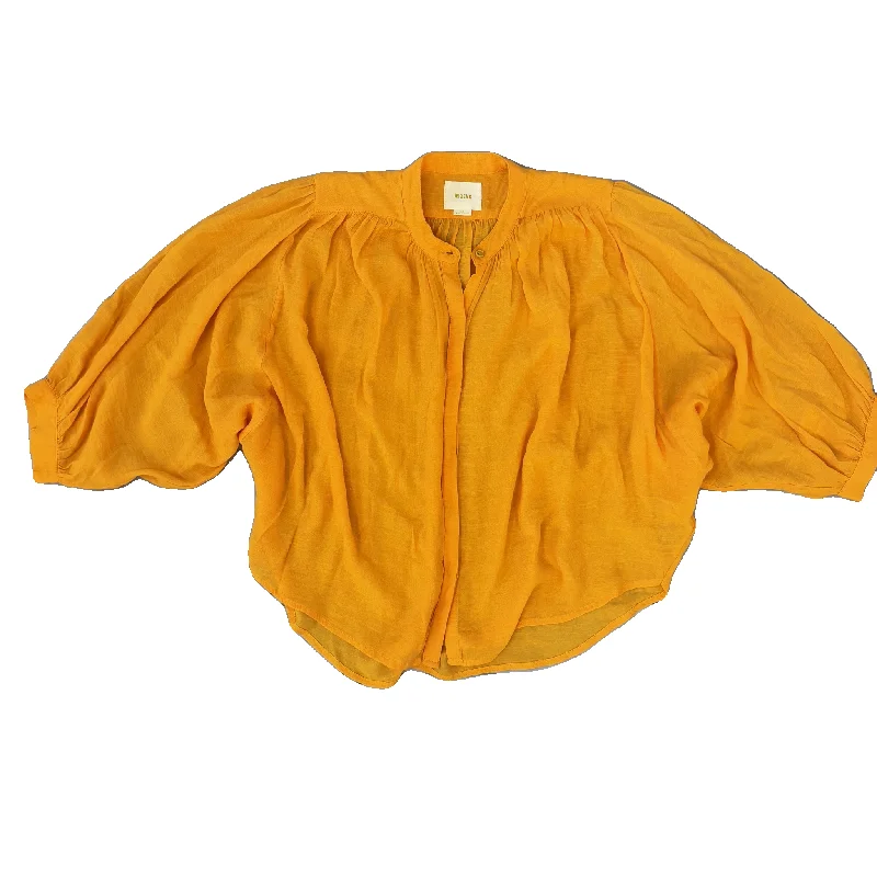 Top 3/4 Sleeve By Maeve In Orange, Size: Xs Sharp Men's Italian