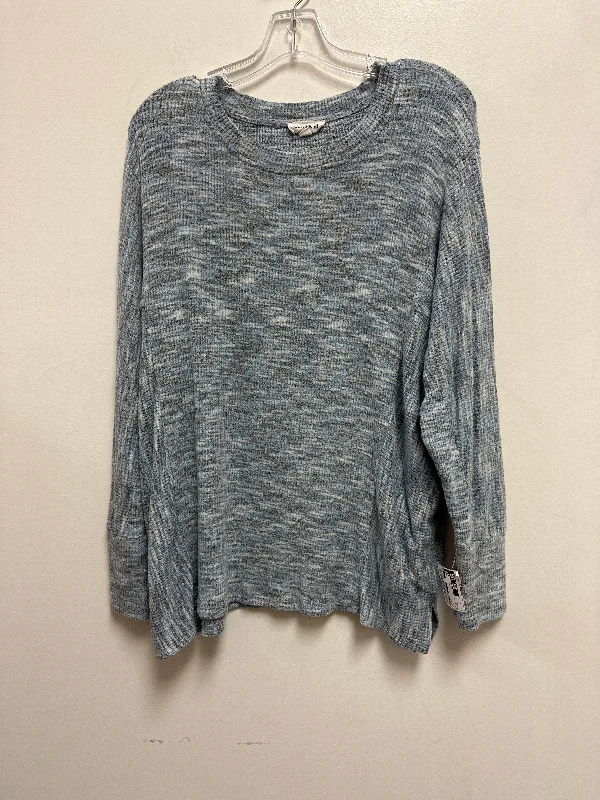 Top Long Sleeve By West Bound In Blue, Size: Xl Modern Men's Geometric
