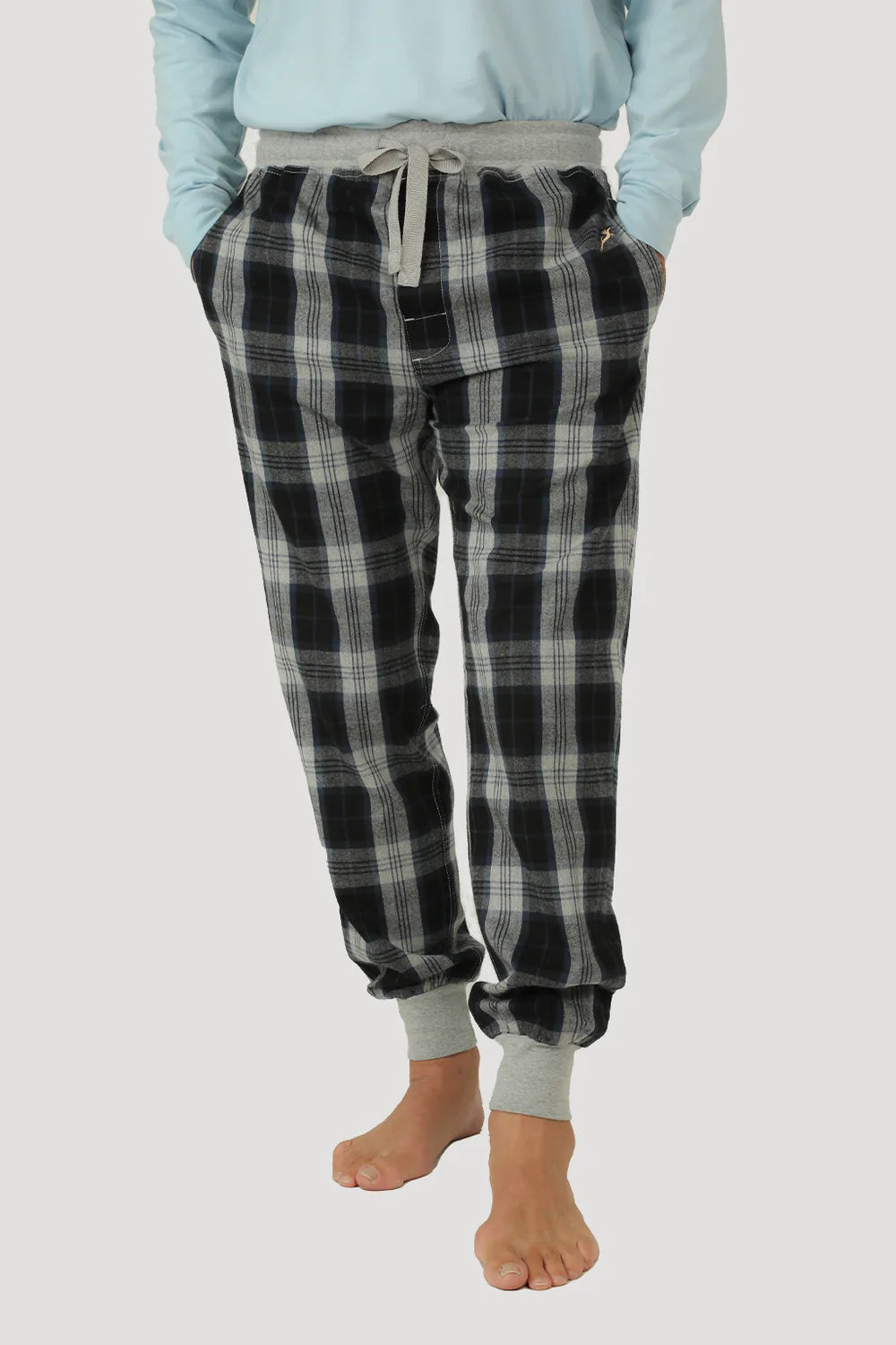 FLANNEL LOUNGE JOGGER - BLK/GRY/BLU Dynamic Men's Glow