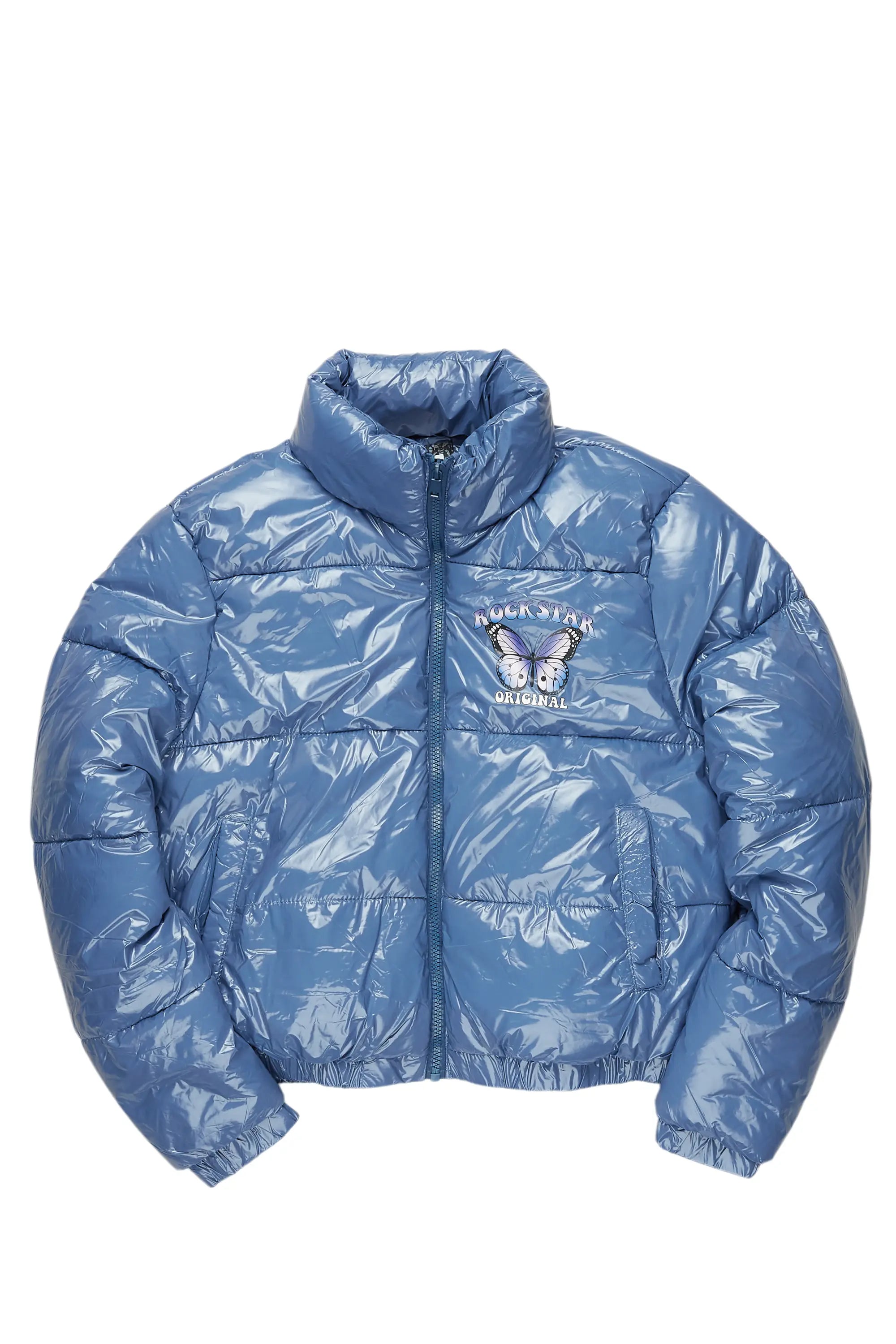 Cecilia Blue Puffer Jacket Hip Men's Urban