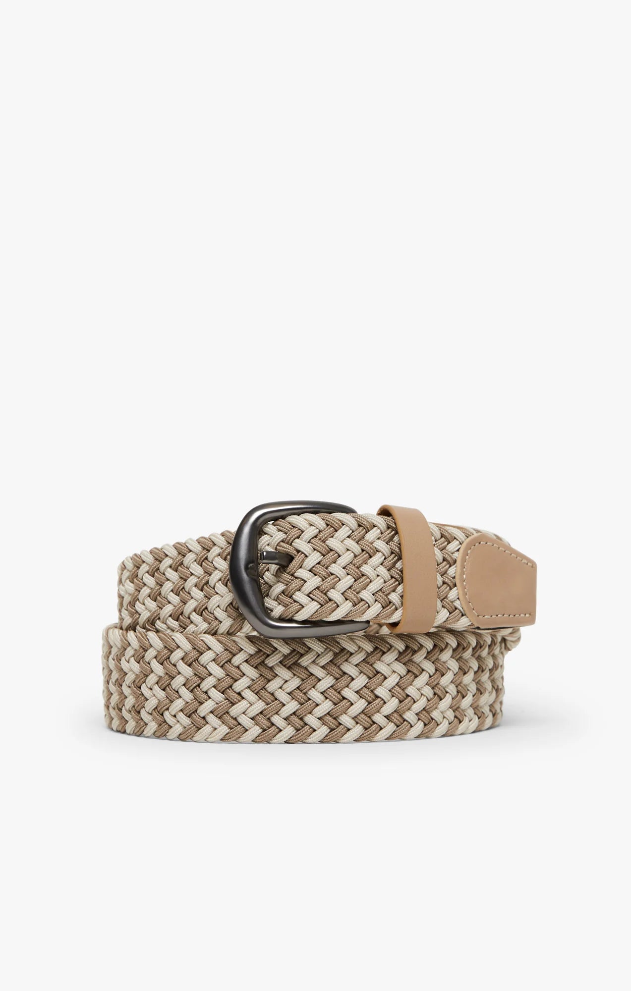 34 HERITAGE | Elastic Belt | Beige Multi Masculine Men's 