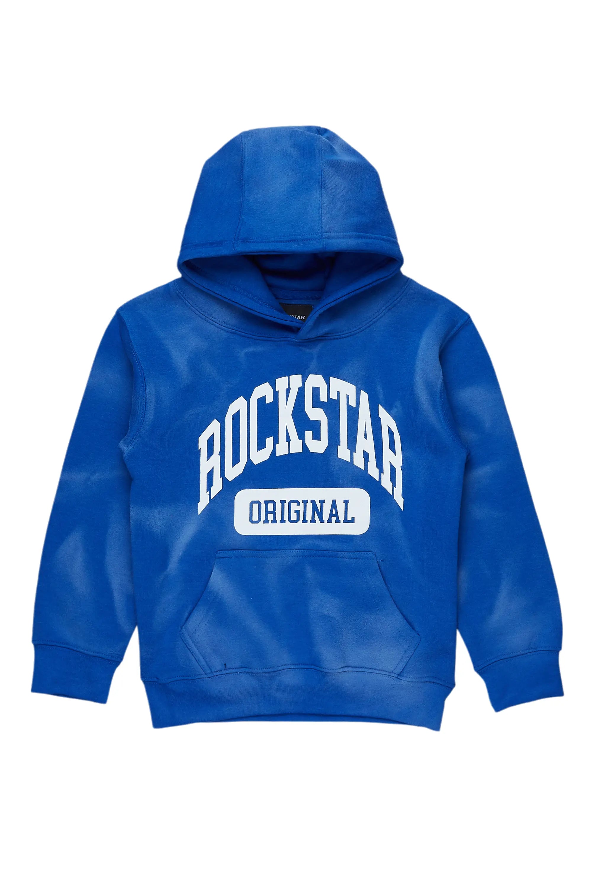 Boys Member Royal Blue Graphic Hoodie Refined Men's European