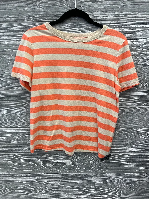 Top Short Sleeve By Old Navy In Striped Pattern, Size: M Unique Men's Patch