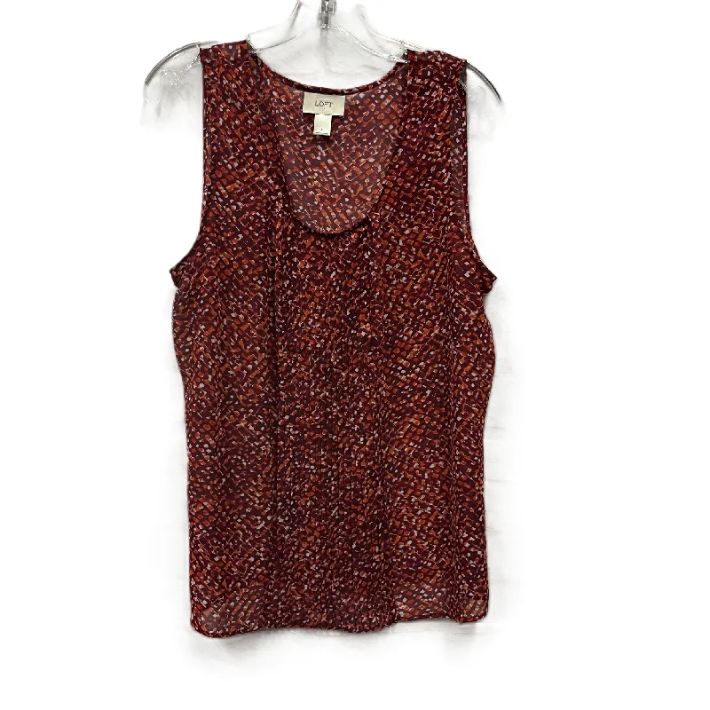 Top Sleeveless By Loft In Red, Size: L Vintage Men's 1970S Disco