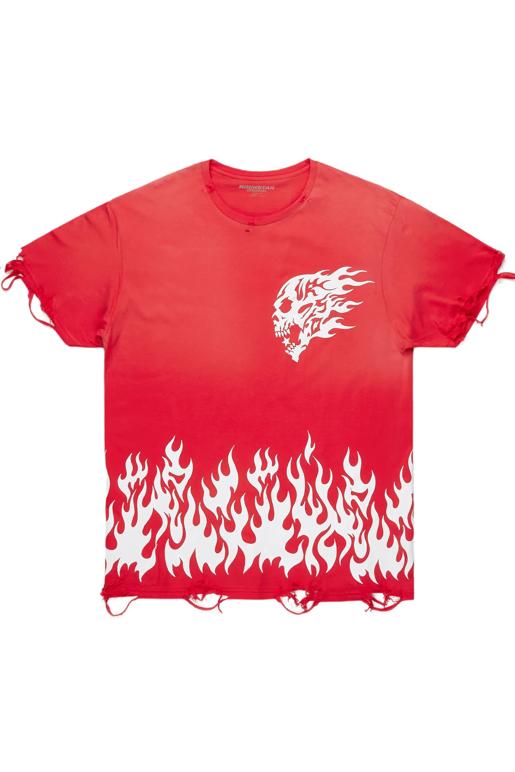 Kyzjaa Red Oversized T-Shirt Refined Men's Hand