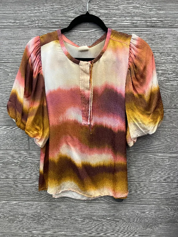 Top Short Sleeve By Clothes Mentor In Multi-colored, Size: M Cozy Men's Sherpa