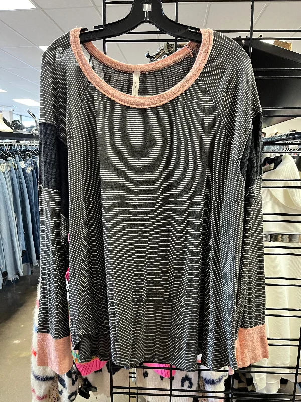 Top Long Sleeve By Mts In Grey, Size: S Earthy Men's Sustainable 