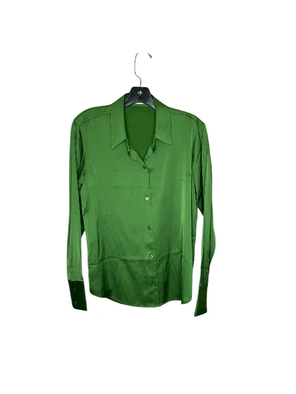 Top Long Sleeve By Abercrombie And Fitch In Green, Size: S Stylish Men's Neon