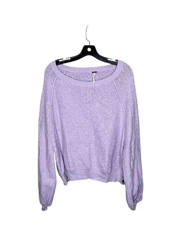 Top Long Sleeve By Free People In Purple, Size: S Sporty Men's Tennis
