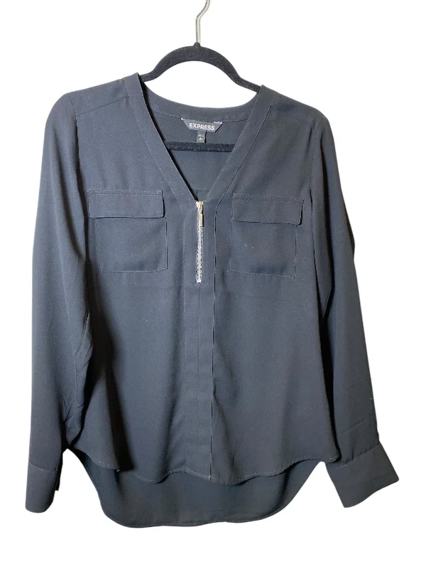 Top Long Sleeve By Express In Black, Size: S Business