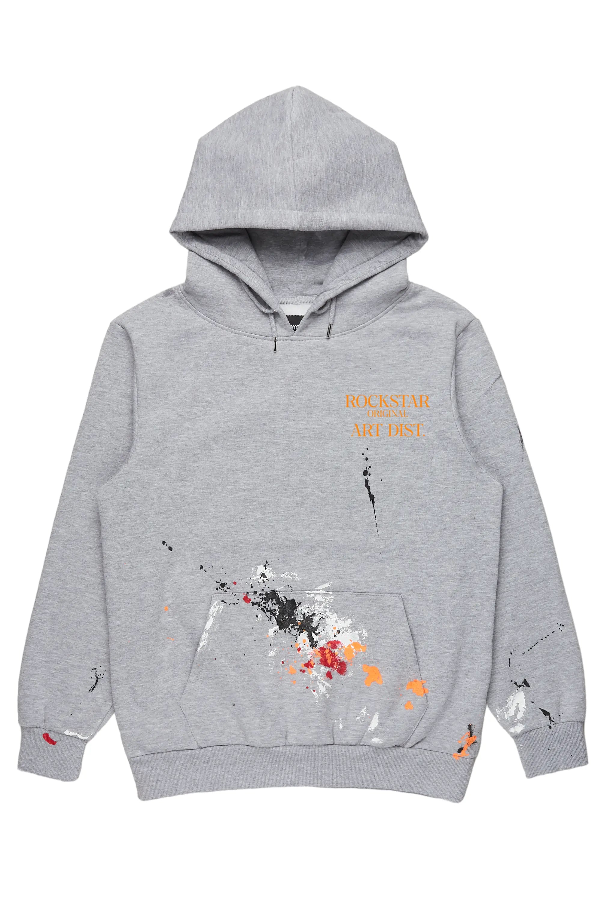 Boys Darin Grey Graphic Hoodie Beach