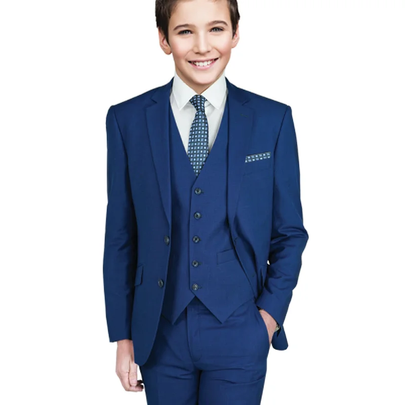 BOYS 3 PIECE SUIT - FRENCH BLUE Tailored