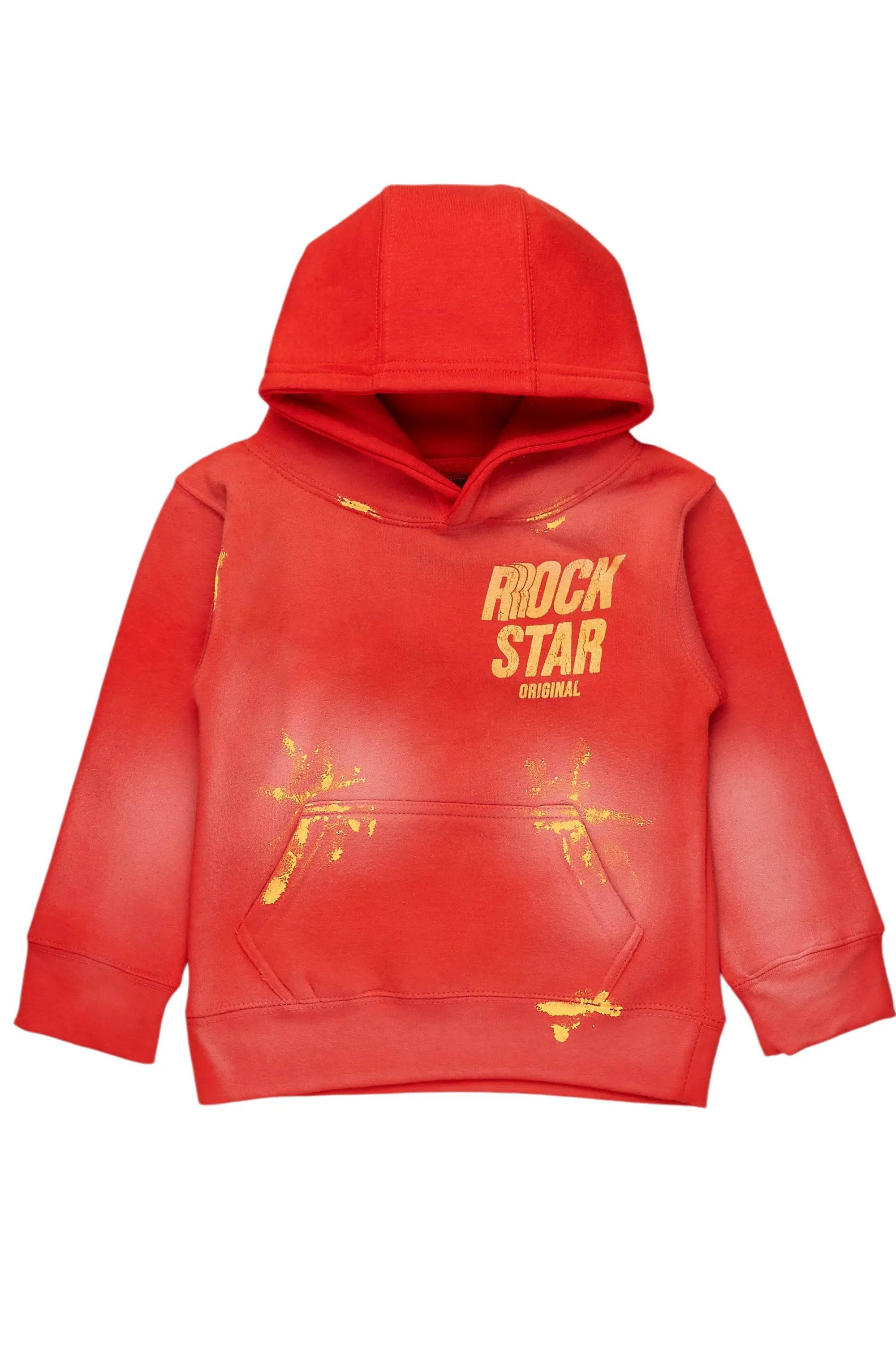 Boys Aiden Red Graphic Hoodie Artistic Men's Avant