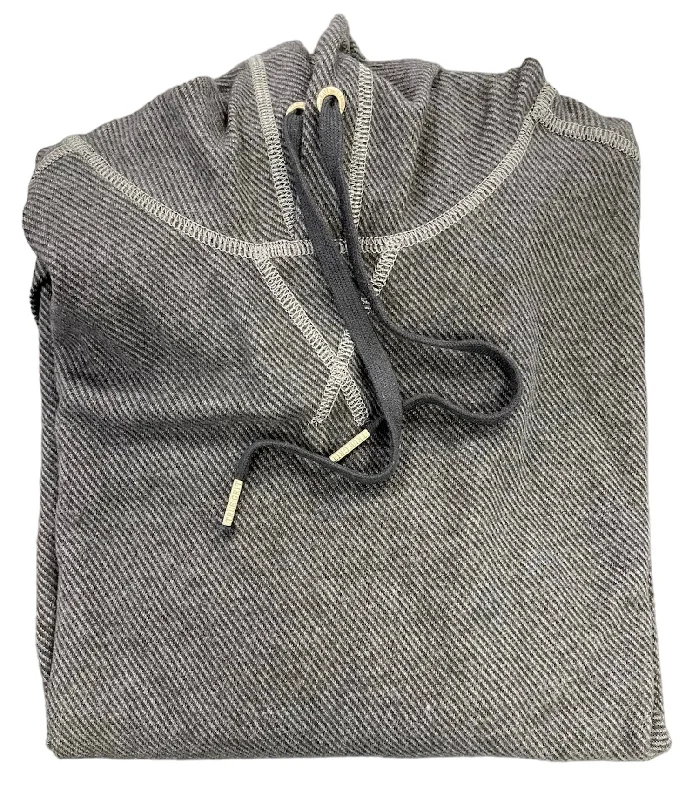 MELANGE HOODY - CHARCOAL Sharp Men's Italian