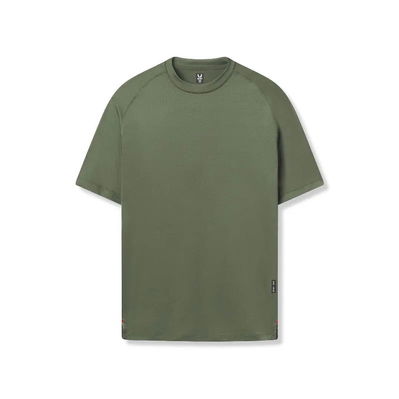 0918. AeroSilver® Fitted Tee - Olive